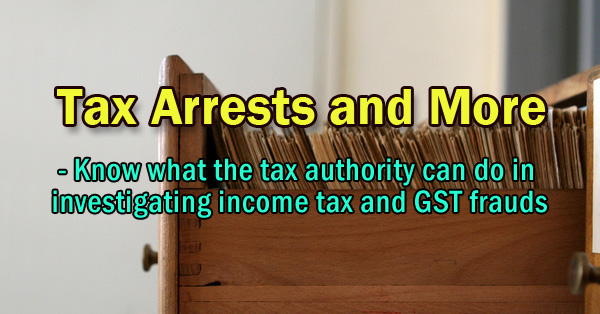 Tax Arrests And More