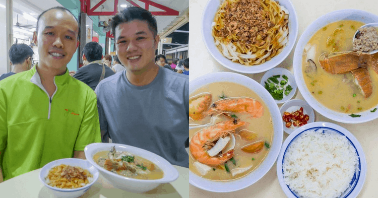Without Any Prior Experience, 2 School Buddies Started Their Own Seafood Hawker Stall At 39 Years Old