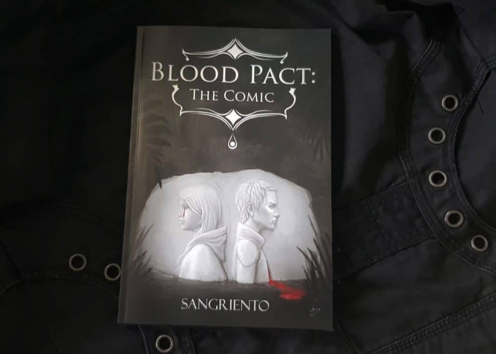 Sangrientos' comic book, titled Blood Pact.