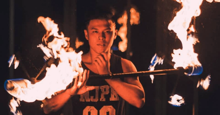 He Started From Earning $6 Through Fire Spinning To Appearing On Asia’s Got Talent. Here’s How He Did It.