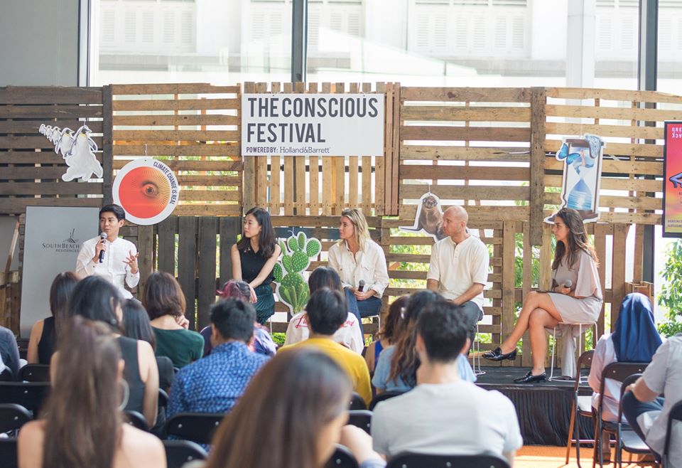 Raye speaking at The Conscious Festival 2019 